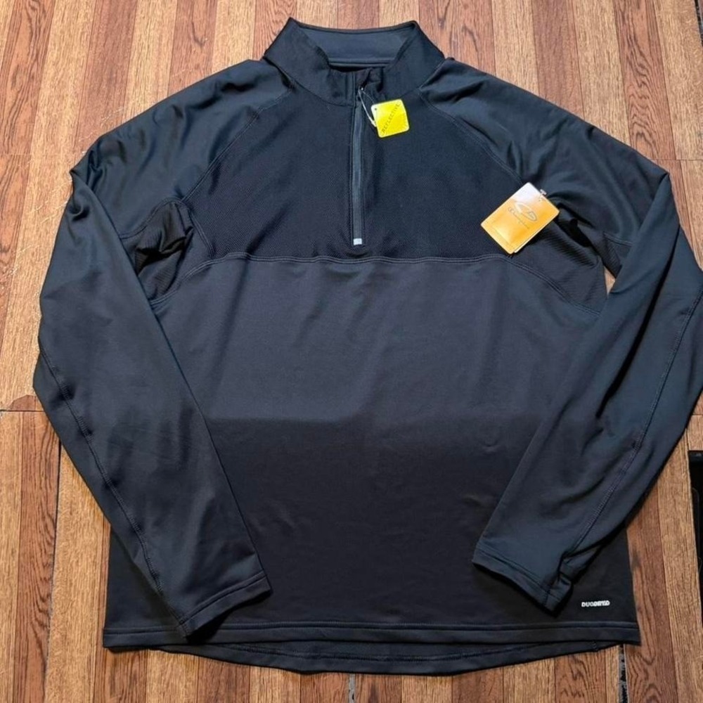 Champion Black Duodry Retro Tech Sportswear Quarter Running Jacket Medium New